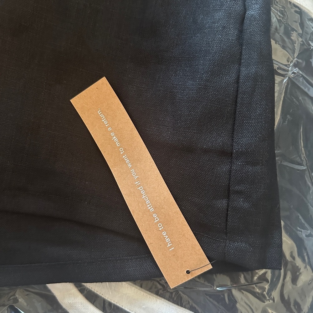 NWT Reformation Roxy Linen Two Piece Skort in Black White Contrast | size 2 - Picture 8 of 12